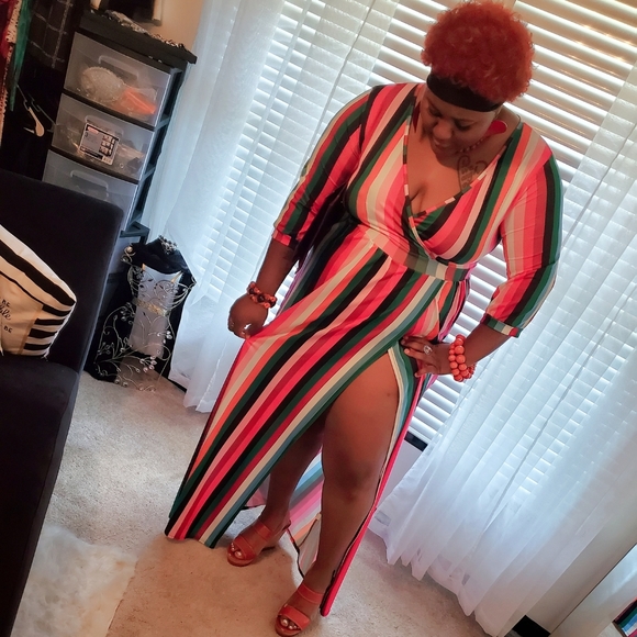 Multi Color Maxi Dress - Picture 2 of 2